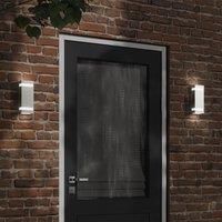 Outdoor Wall Light Silver Stainless Steel