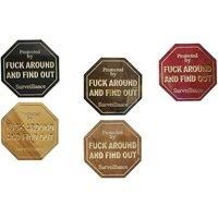 Funny Prank Wooden Yard Sign With Stake - 5 Colours