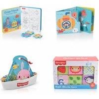 Fisher Price Bath Time Bundle - Puzzles, Books & Floating Fun Included