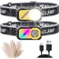 T155 multi-light sensor headlight RGB side light with pen clip magnet one-light multi-purpose outdoor hiking and camping light