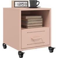Berkfield Home Bedside Cabinets 2 pcs Pink 36x39x43.5 cm Steel