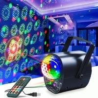 Party Lights Disco Ball Lights 2 in 1 Dj Disco Lights Stage Lights Sound Activated Strobe Lights
