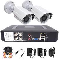 1080P 720P Security Camera System DVR Kit Video Surveillance Set 2MP/1MP Metal 2PCS Camera 4CH DVR