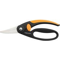 Fiskars All-Purpose Scissors, Length: 22 cm, Stainless Steel Blade/Fibreglass Reinforced Plastic Handles, Black/Orange, Elegance, P45, 1001533
