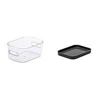 SmartStore - Compact XS Storage Clear Box Set : Box + Clear Lid - Transparent - Plastic Extra Small Container