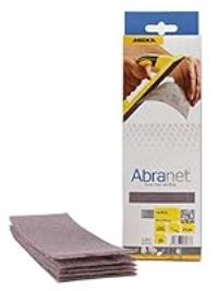 Mirka Abranet Mesh Sanding Strips 80 x 230 mm | Velcro Sanding Sheets | Grain P180 | Pack of 10 | AE175F1018 | for Dust Sanding of Wood, Spatula, Paint, Plastic