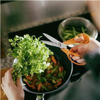 Fiskars 18cm Kitchen Scissors - Orange