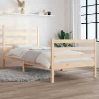 Bed Frame Solid Wood Pine 90x200 cm