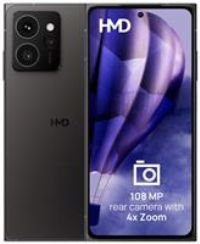 HMD Skyline Smartphone (8 GB RAM/256 GB Memory, 4600 mAh Battery, 6.55 Inch POLED Display, 50 MP Selfie + 108 MP Main Camera, Android 14, 5G, IP54 Certified, Quick Fix Design) Twisted Black