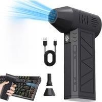 Mini Air Blower With Extra Nozzle 130000RPM Turbo Jet Fan Wind Speed 52m/s Wind Speed Electric