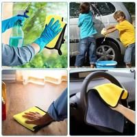 1/5/10PCS Car Microfiber Cleaning Towels Thicken Layer Soft Drying Cloth Towel Car Care Detailing