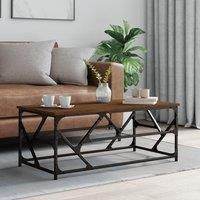 Coffee Table Brown Oak 100x50x40 cm Engineered Wood