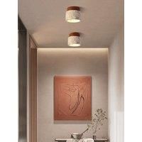 Yellow Marble E26/E27 Ceiling Light Lobby Entrance Corridor Balcony Restaurant Hotel Aisle Travertine Decorative Lamp