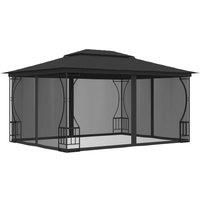 Gazebo with Nets 300x400x265 cm Anthracite