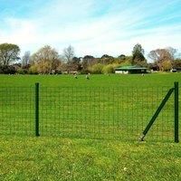 Euro Fence Steel 10x0.8 m Green