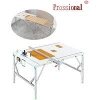Multifunctional DIY Folding Workbench Woodworking Saw Table Dust-free Push Table Daw Precision Saw Stainless Steel Worktable