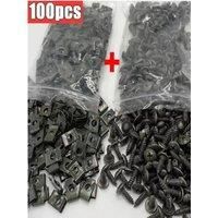 Car Metal Screw Clips Mixed Set U-Type Fastener Clip with Screw Anti-rust Fender Bumper Protection