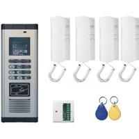 DIY RFID Audio Building Intercom System Phone Handset With 2wire For Apartment NoVisual Device