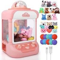 Mini Retro Claw Grabbing Toy For Kids - Pink Or Blue