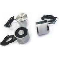 10pcs/Lot P25/20 5KG(50N) suction DC Solenoid Electromagnet,Round Electro Holding Magnet Electro