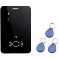 Touch keypad with 10pcs EM keychains RFID Access Control Keypad digital panel Card Reader For Door