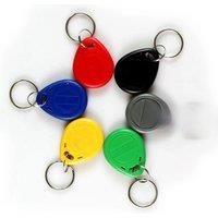 100pcs /125Khz RFID Proximity ID Card Token Tags Keyfob for Access Control Time Attendance/10 laser