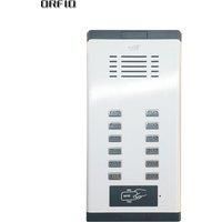 DIY Easy Door Phone Intercom Doorbell System For 12 Units Apartment + Electronic control lock/+2 phone+1 power+10 keyfobs