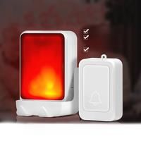 Wireless 7 Color Light Flash Changeable Music Doorbell Home Wireless Door Chime Caller Elderly/Deaf
