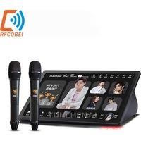Perfect Portable 18.5 inch Capacitive Touch Screen Karaoke Machine,4K Output, 500K Cloud Song
