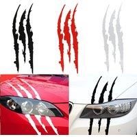 2pcs Monster Claw Marks Car Headlight Claw Marks Headlight Decal Car Sticker Stripes Scratch Vinyl Decal Universal For Most
