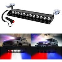 12LED Beads Car Light Police Strobe Light Emergency Suction Cup Warning Light 14 Flash Mode For