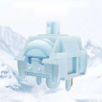 Kailh MX Snowfall Mechanical Keyboard Linear Switch 45g HIFI Mahjong Sound Smooth MX Know Winter