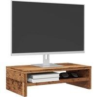 Monitor Stand Old Wood 42x24x13 cm Engineered Wood