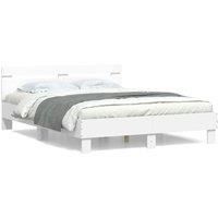 Berkfield Home Bed Frame without Mattress White 140x200 cm