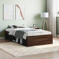 Bed Frame Brown Oak 90x200 cm