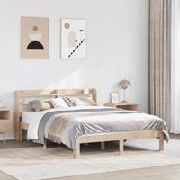 Berkfield Home Bed Frame with Headboard without Mattress 160x200 cm in Brown