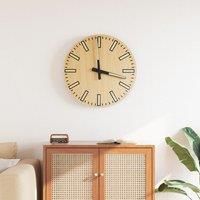 Wall Clock with Luminous Scales and Pointers Yellow £30 cm