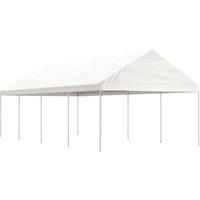 Berkfield Home Gazebo with Roof White 8.92x4.08x3.22 m Polyethylene