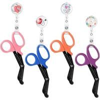 1 Pc Trauma Shears Bandage Scissors for Retractable Badge Reels Surgical Gauze Shears Safety Bandage