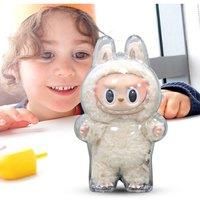 For Labubu Transparent Protective Cover Monster Toy Elf Doll Cover Storage Box Cute Elf Plushie