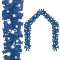 Berkfield Home Christmas Garland with LED Lights 20 m Blue