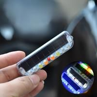 Wireless Solar Safety Strobe Warning Lights LED Anti-collision Self-adhesive Flashing Signal Lamp