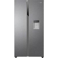 Haier HSR3918EWPG 91cm Frost Free American Fridge Freezer Silver