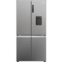 HAIER HCR5919EHMP Fridge Freezer - Platinum Inox, Silver/Grey