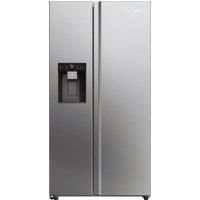 HAIER HSW79F18CIMM American-Style Smart Fridge Freezer - Platinum Inox, Silver/Grey