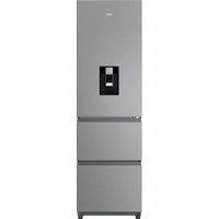 HAIER 3D Combi Series 3 HTR3518EWMXK 60/40 Fridge Freezer - Silver, Silver/Grey