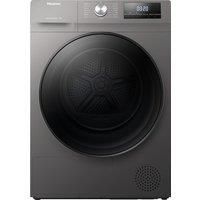 Hisense QA series DHQA902UT 9Kg Heat Pump Tumble Dryer - Titanium - A++ Rated, Titanium