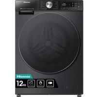 Hisense Wf5S1245Bb 12Kg Load, 1400 Spin Auto Dosing Freestanding Washing Machine - Premium Black