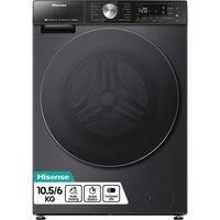 HISENSE 5S Series Auto Dosing WD5S1045BB WiFi-enabled 10.5 kg Washer Dryer - Black, Black