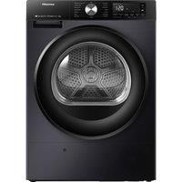 HISENSE 3S Series DH3S902BB3 WiFi-enabled 9 kg Heat Pump Tumble Dryer - Black, Black